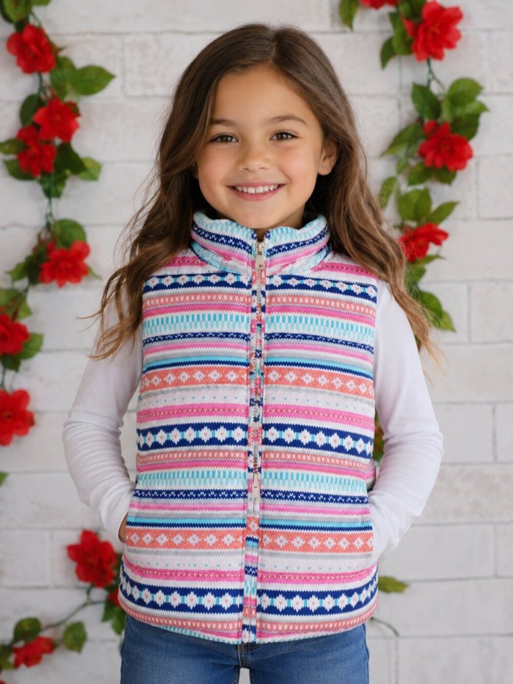 Gymboree girls puffer vest size small